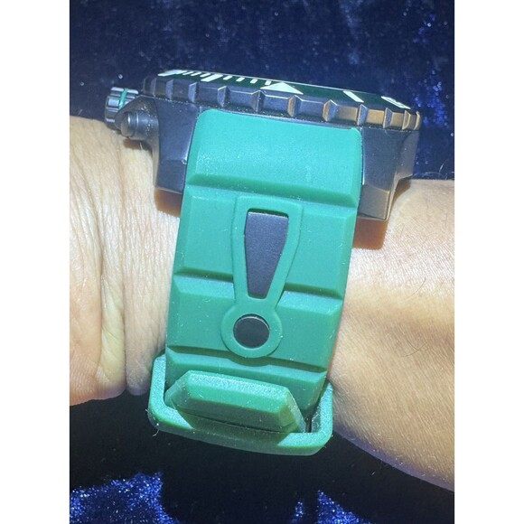 KYBOE! Giant Mariner 55MM Aquamarine Water Resistance Quartz Watch rubber GREEN - Picture 4 of 8